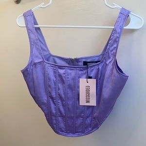 Missguided Satin Corset Top